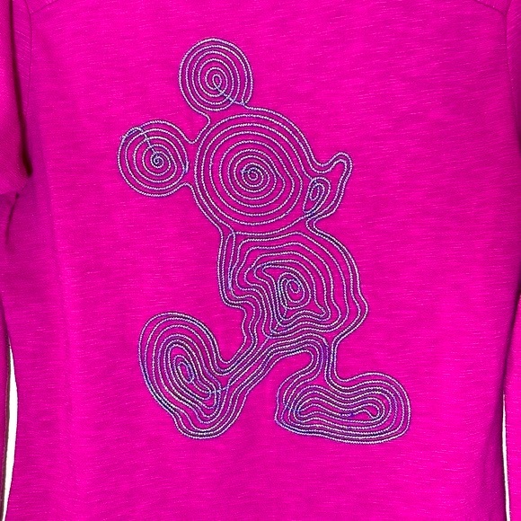 Disney Park Authentic Mickey Mouse Pink Tee Size Medium - Picture 4 of 6